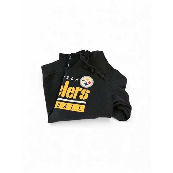 Pittsburgh Steelers Womens Black Hoodie Sweatshirt By Majestic Small Size S - Picture 6 of 6